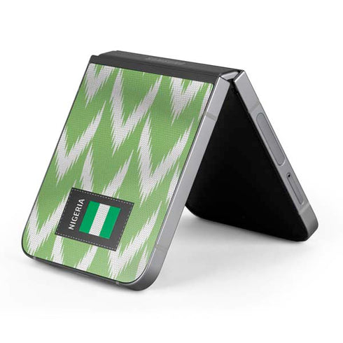 Nigeria Soccer Flag Galaxy Z Flip6 Skin